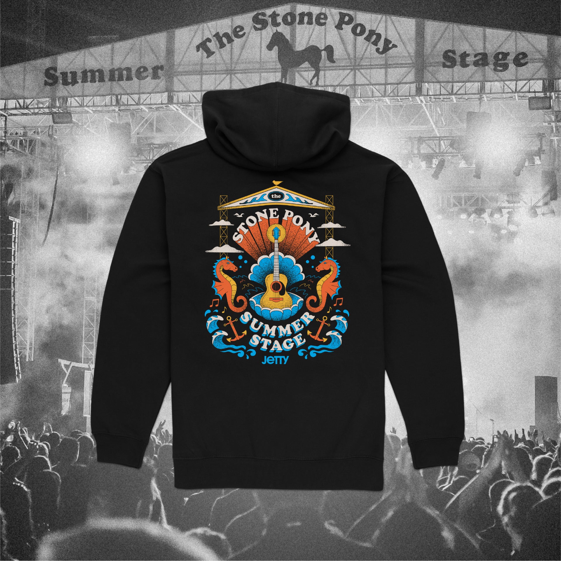 Pony X Jetty Hooded Sweatshirt – The Stone Pony Asbury Park